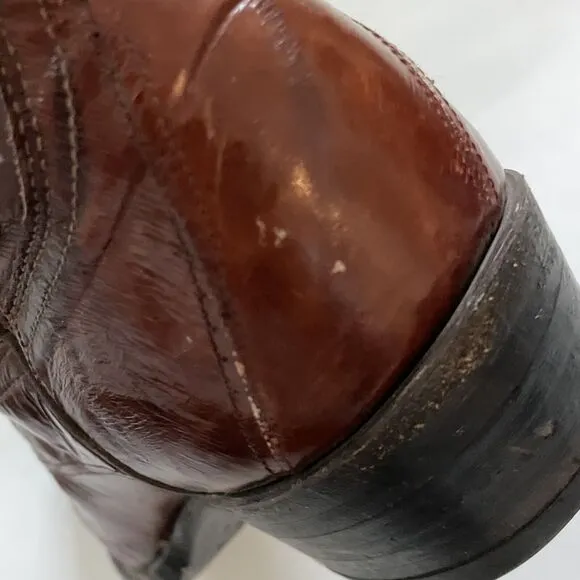 Vintage‎ Exotic Justin Cowboy Boots Men’s 8.5D Western Style 8207 Country Rodeo