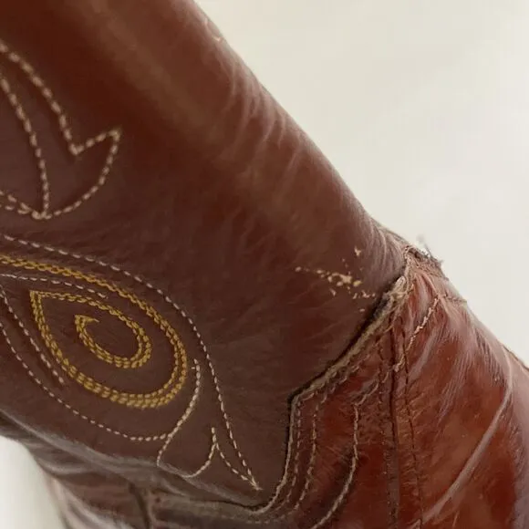Vintage‎ Exotic Justin Cowboy Boots Men’s 8.5D Western Style 8207 Country Rodeo