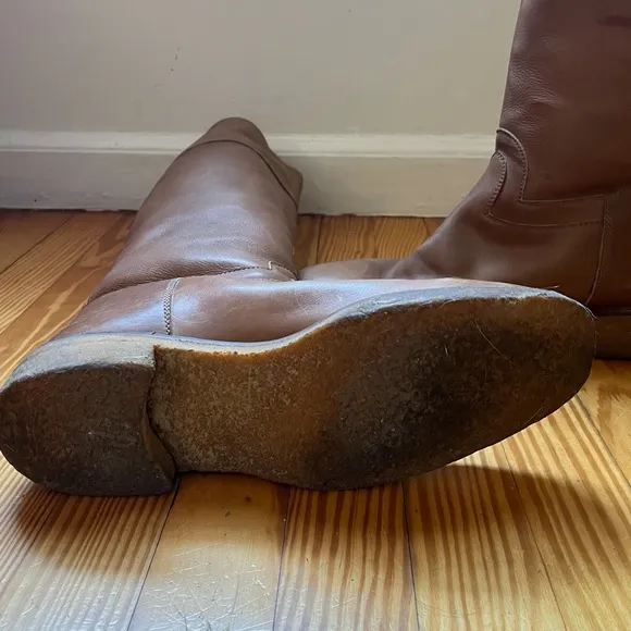 Vintage Gucci Men’s Brown Leather Crepe Sole Boots