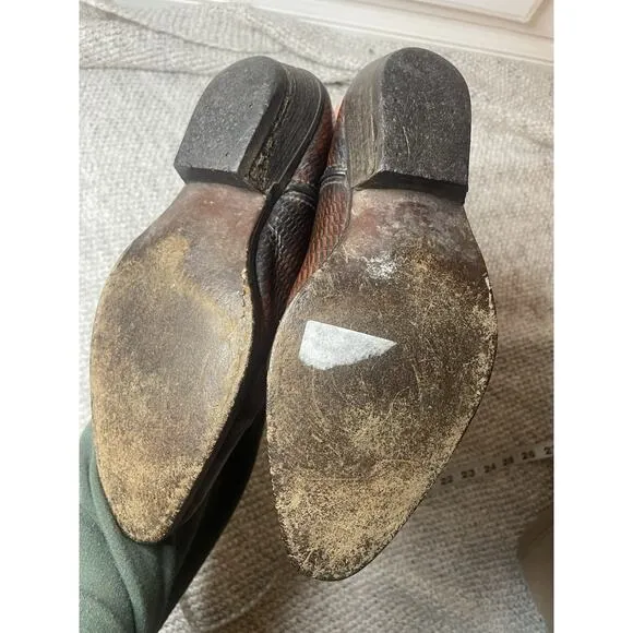 Vintage Handmade In USA Cowboy Western Collector’s Boots Leather US Sz Men’s 8