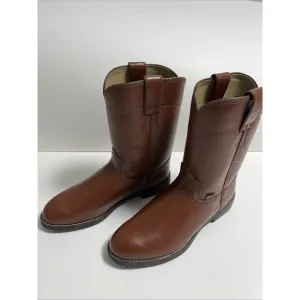 Vintage Justin western cowboy boots Women size 6EE Brown new No Box