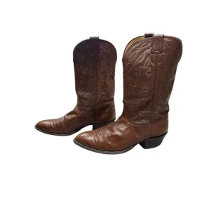Vintage Nocona Brown Leather Western Cowboy Boots Made In USA | Size Men’s 12D