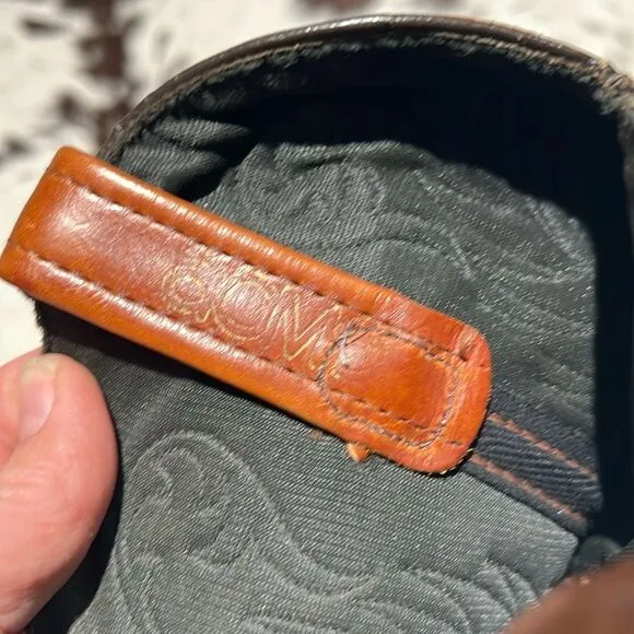 Vintage Real Leather Cowboy Boots Festival Rave Burning Man  B22