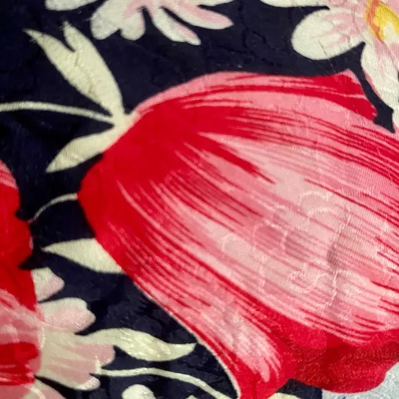 Vintage Silx 100% Silk Floral Robe Gown Nightie | August Silk |Women’s Large