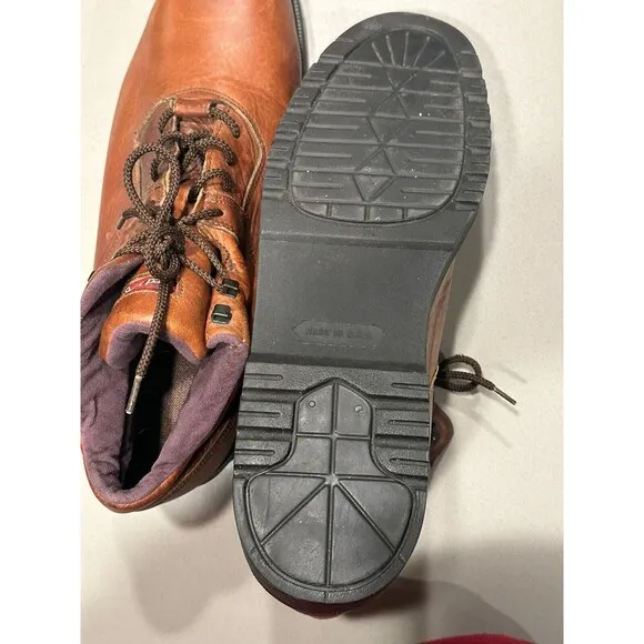 Vintage Steel toe Red Wing Brown Leather Boots Size 13D 6676