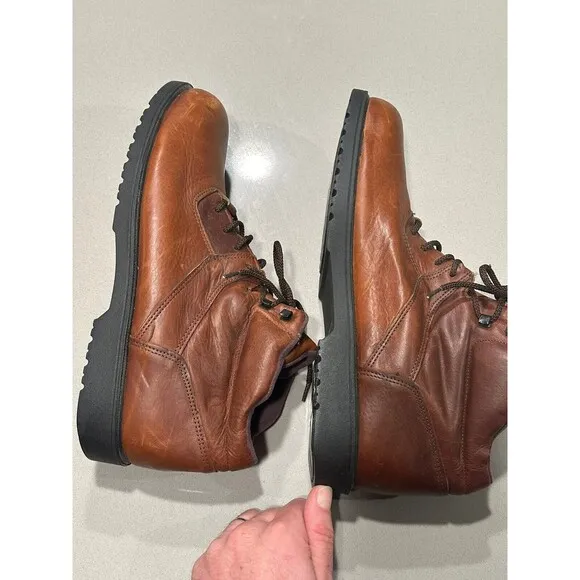 Vintage Steel toe Red Wing Brown Leather Boots Size 13D 6676