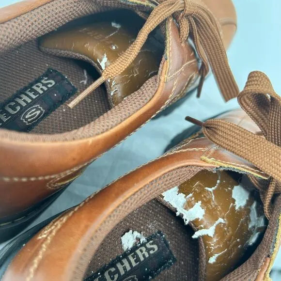 Vintage y2k Women's Brown Skechers Jammer Oxford Chunky Platform Shoes Sz 9