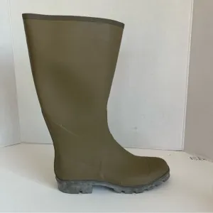VTG Banana Republic Travel And Safari Co.Brown Rubber Rain Boots Men Size 10 New