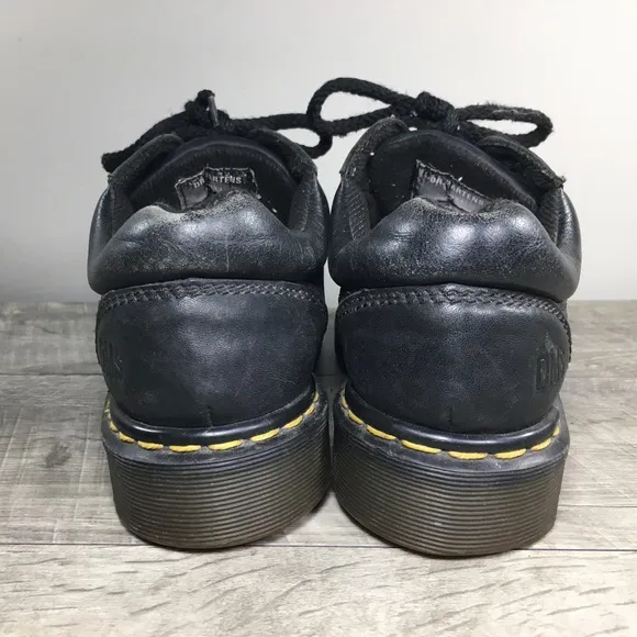 Vtg Dr. Doc Martens 0071 Gaucho England Leather Womens Steel Toe Shoes UK 5 US 7