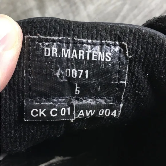Vtg Dr. Doc Martens 0071 Gaucho England Leather Womens Steel Toe Shoes UK 5 US 7