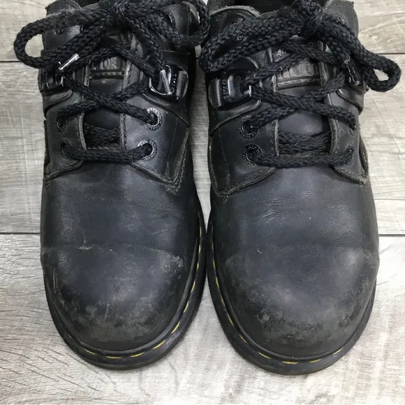 Vtg Dr. Doc Martens 0071 Gaucho England Leather Womens Steel Toe Shoes UK 5 US 7