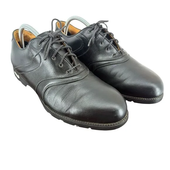 VTG Nike Air Comfort Mens 9.5 WIDE Waverly Last Leather Oxford Golf Shoes READ
