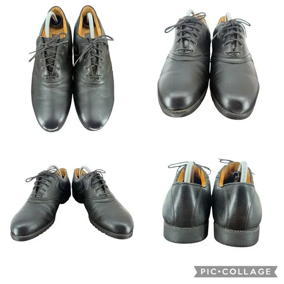 VTG Nike Air Comfort Mens 9.5 WIDE Waverly Last Leather Oxford Golf Shoes READ
