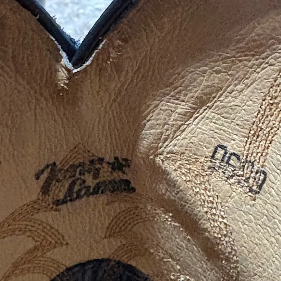 Vtg Tony Lama Ostrich Boots