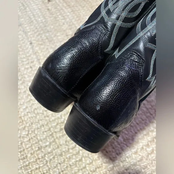 Vtg Tony Lama Ostrich Boots