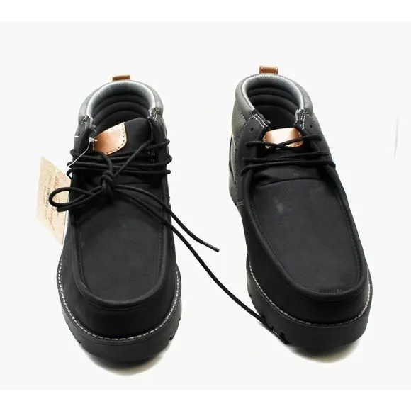 Weatherproof Vintage Men Faux-Leather Chukka Boots Classic Style Modern Size 11M