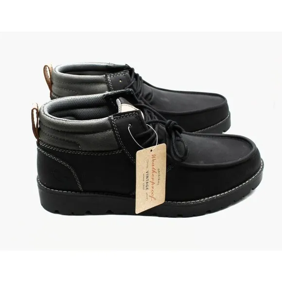 Weatherproof Vintage Men Faux-Leather Chukka Boots Classic Style Modern Size 11M