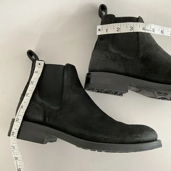 Wolverine BLVD Bootie Men 7D Black Nubuck Distressed Chelsea Boots