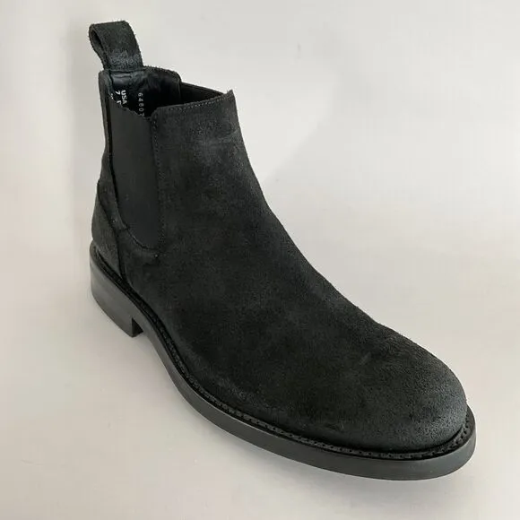 Wolverine BLVD Bootie Men 7D Black Nubuck Distressed Chelsea Boots