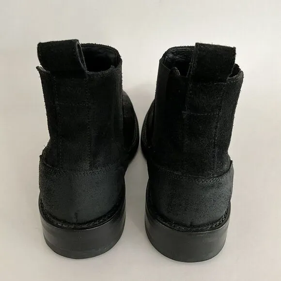 Wolverine BLVD Bootie Men 7D Black Nubuck Distressed Chelsea Boots