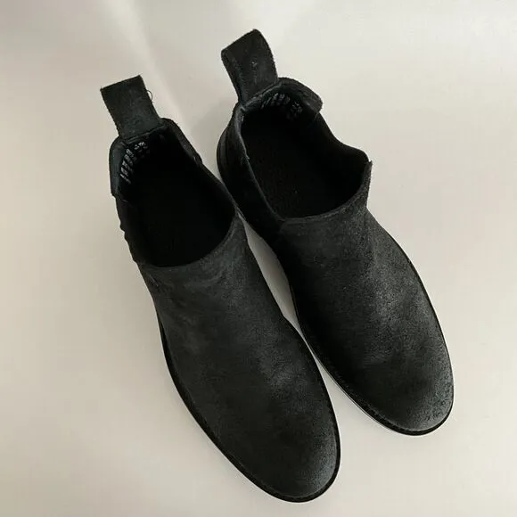 Wolverine BLVD Bootie Men 7D Black Nubuck Distressed Chelsea Boots