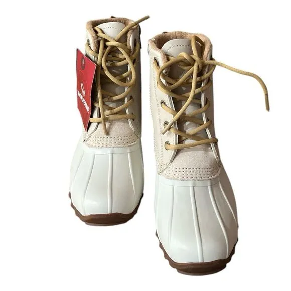 Wolverine Womens 6M Torrent Wool Winter Duck Boot Ivory Snow Treads - W880225