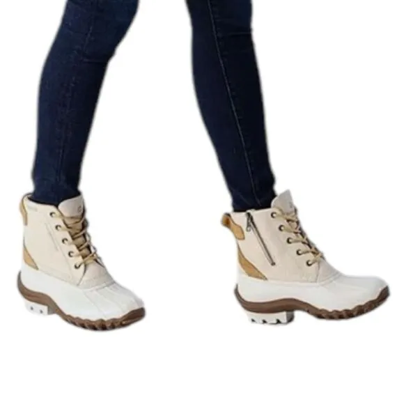 Wolverine Womens 6M Torrent Wool Winter Duck Boot Ivory Snow Treads - W880225