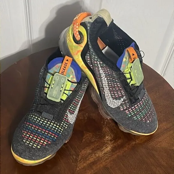 🔥Women NIKE Air Vapormax 2020 FK Flyknit Sz 7 Grey Yellow CJ6741-002 - PERFECT