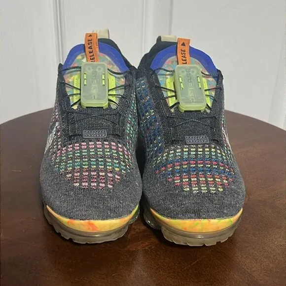 🔥Women NIKE Air Vapormax 2020 FK Flyknit Sz 7 Grey Yellow CJ6741-002 - PERFECT
