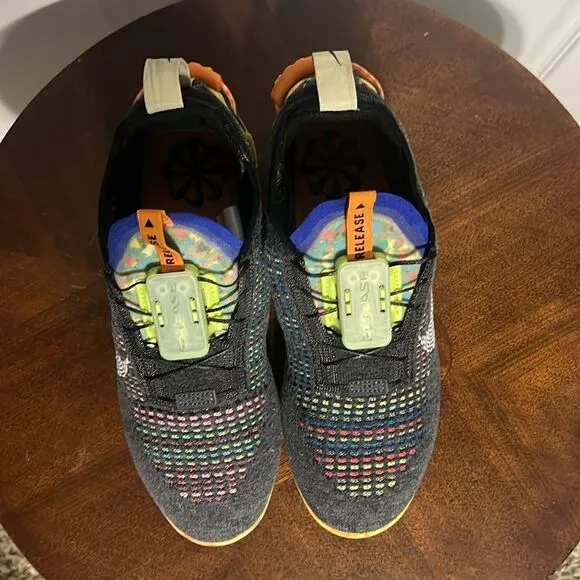 🔥Women NIKE Air Vapormax 2020 FK Flyknit Sz 7 Grey Yellow CJ6741-002 - PERFECT