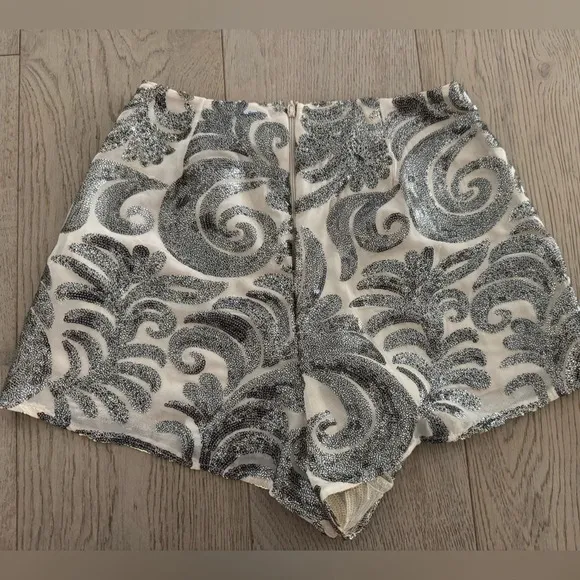 Women Show Me Your Mumu Sequin High Waist Shorts XS