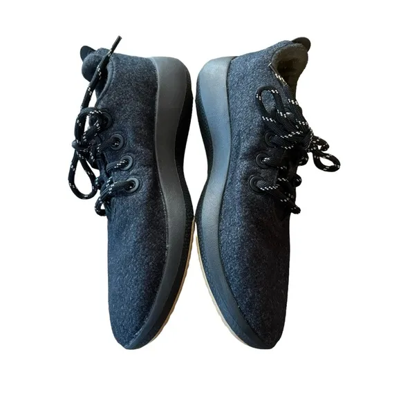 Women’s Allbirds Size 9 WRM Wool Runners Mizzles Black/White Shoes Sneakers