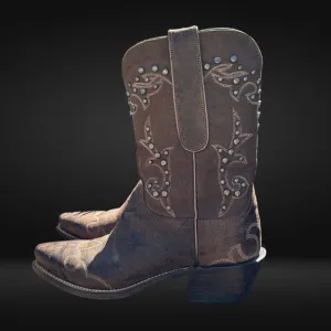 Womens Lucchese 1883 Cowboy Boots with Brass embellishments size 7