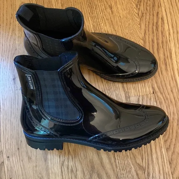 Women’s Matt &amp; Nat DENVER VEGAN RAIN BOOTS Sz 40 US 9 New!
