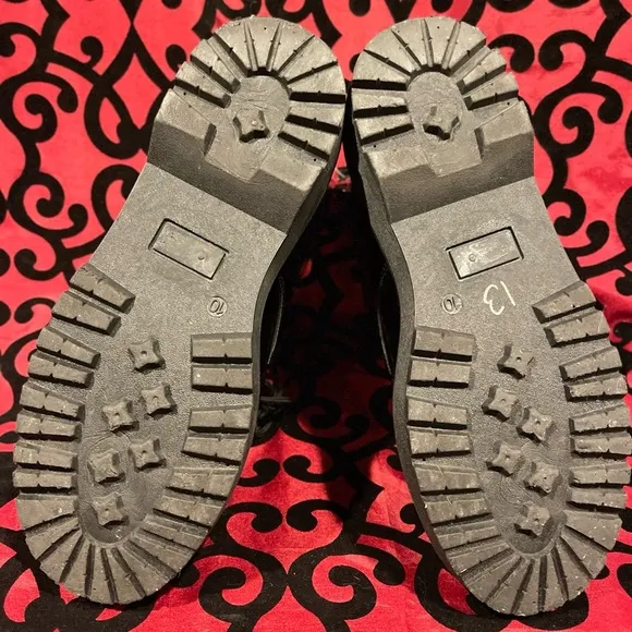 Women’s Patent Leather Combat Boots