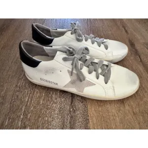 Women's Superstar Sneakers Leather Star‎ Accent Casual Shoes Size 39