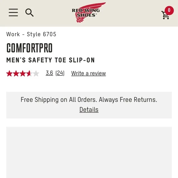 Worn once! Mens. Red Wing steel toe shoes. Comfortpro. Wide!