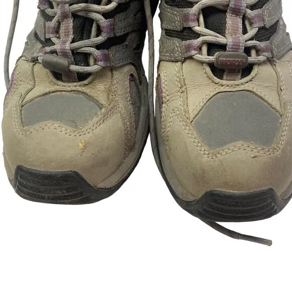 WORX Red Wing Steel Toe Shoes Gray Purple 7 3a