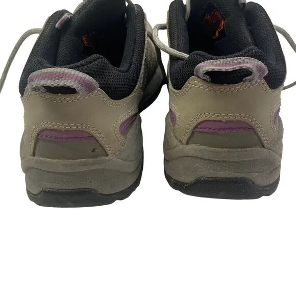 WORX Red Wing Steel Toe Shoes Gray Purple 7 3a