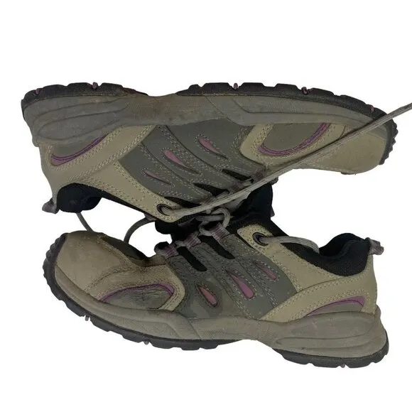 WORX Red Wing Steel Toe Shoes Gray Purple 7 3a