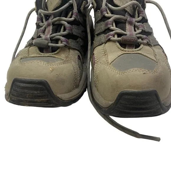 WORX Red Wing Steel Toe Shoes Gray Purple 7 3a