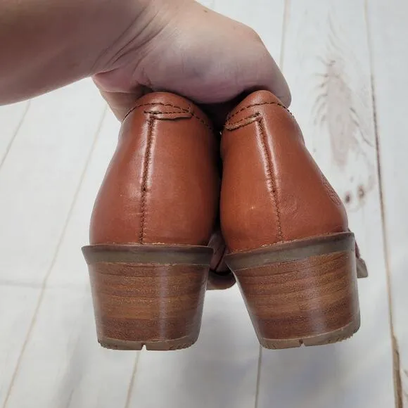 Xena Gravity Workwear steel toe heeled tan leather ankle boot shoes