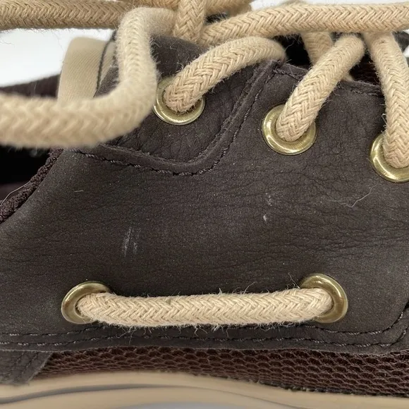 XTRATUF Sneakers Men's 7 Brown Leather Lace Up Non-Marking Shoes