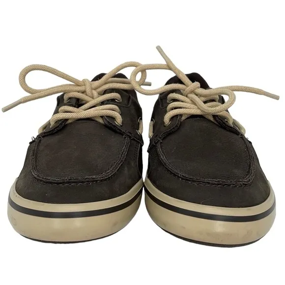 XTRATUF Sneakers Men's 7 Brown Leather Lace Up Non-Marking Shoes