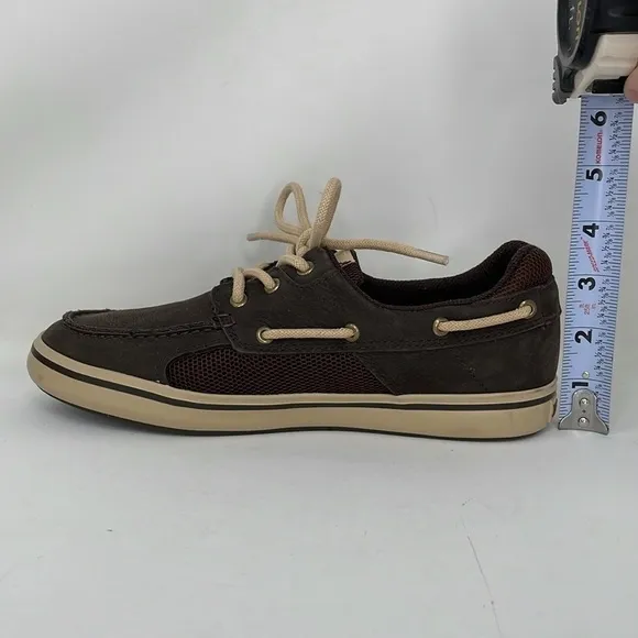 XTRATUF Sneakers Men's 7 Brown Leather Lace Up Non-Marking Shoes
