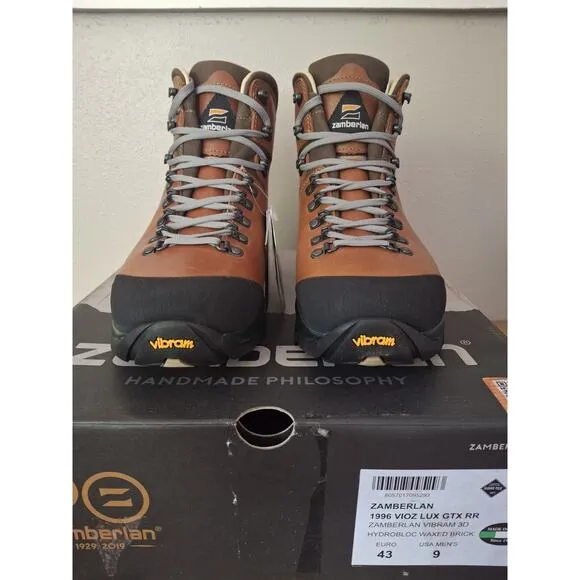 Zamberlan SZ 9 men’s 996 VIOZ GTX WL Backpacking Hiking Hunting Boots Italy