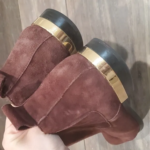 Zara women Suede ankle boots sz US8