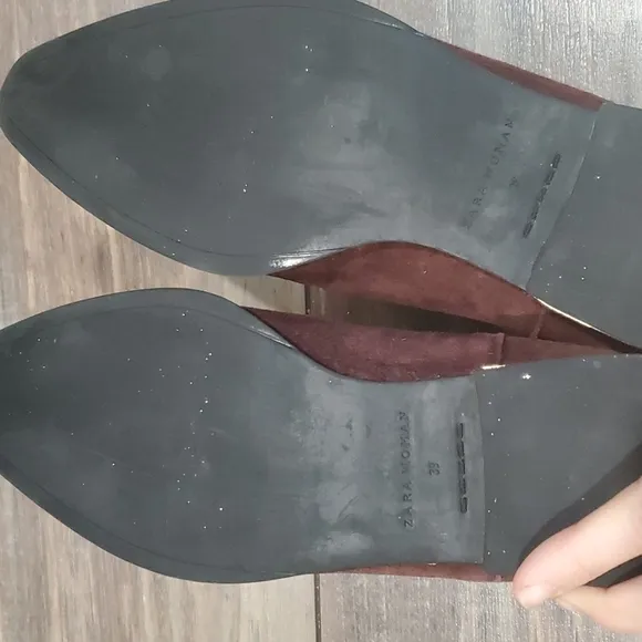 Zara women Suede ankle boots sz US8