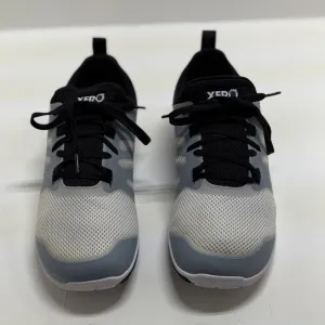 Zero Men's Black and light blue/gray light weight running shoe 8.5